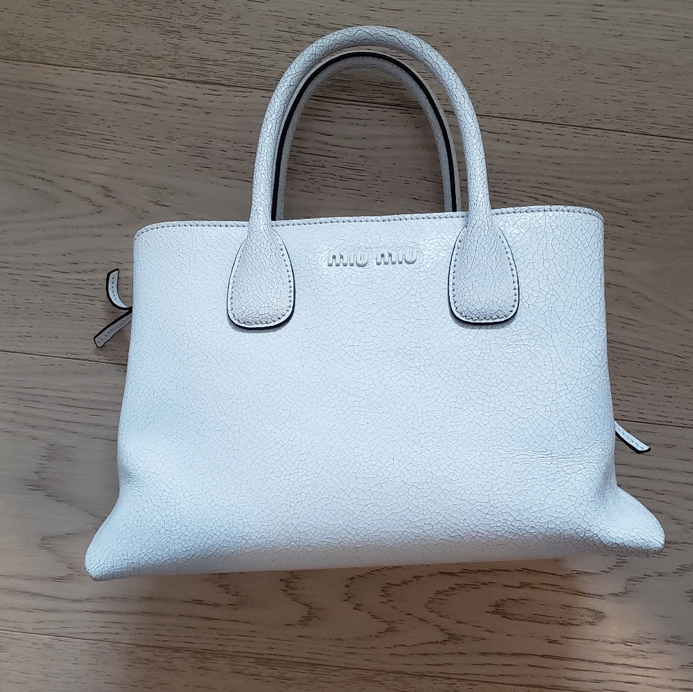 Miu Miu White Tote - like new!